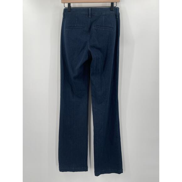 OLD NAVY Trouser Jeans SZ 2 Regular NWT Dark Wash Denim Stretch Business Casual - Picture 2 of 13